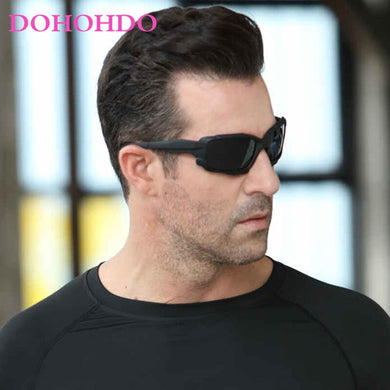DOHOHDO Sunglasses Men Women Polarized Sunglass Driving Mirror Coating Points Black Eyewear Male Sport Sun Glasses UV400