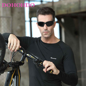 DOHOHDO Occhiali da sole Uomo Donna Occhiali da sole polarizzati Occhiali da guida con rivestimento a specchio Occhiali neri Occhiali da sole sportivi maschili UV400 