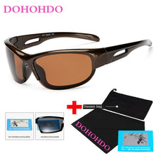 Carica l&#39;immagine nel visualizzatore di Gallery, DOHOHDO Occhiali da sole polarizzati antivento da uomo Designer di marca da viaggio Occhiali da sole a specchio maschili Guida Anti-UV Oculos De Sol 