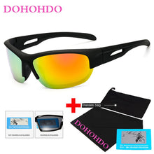 Carica l&#39;immagine nel visualizzatore di Gallery, DOHOHDO Occhiali da sole polarizzati antivento da uomo Designer di marca da viaggio Occhiali da sole a specchio maschili Guida Anti-UV Oculos De Sol 