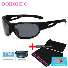 Carica l&#39;immagine nel visualizzatore di Gallery, DOHOHDO Occhiali da sole polarizzati antivento da uomo Designer di marca da viaggio Occhiali da sole a specchio maschili Guida Anti-UV Oculos De Sol 