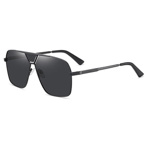 DOISYER 2023 Type of Sunglasses Polarizing Sunglasses Metal Men's Sunglasses Large Frame Hollow Sunglasses
