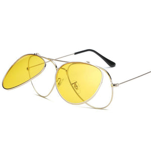 DOISYER Retro Toad polarizing Sunglasses Toad double flip polarizer