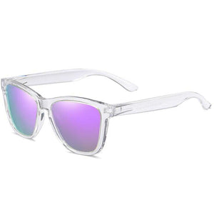 DOKLY Unisex Clear Frame Green Lens Sunglasses Mirror Oculos Sun Glasses Gafas De Sol Sunglasses Women Eyewear
