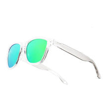 Load image into Gallery viewer, DOKLY Unisex Clear Frame Green Lens Sunglasses Mirror Oculos Sun Glasses Gafas De Sol Sunglasses Women Eyewear