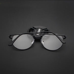 DOKLY Vintage Round Glasses Men Women's Glasses Metal black Frame Eyewear vintage Female Optics Eyeglasses Clear Lens glasses