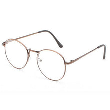 Load image into Gallery viewer, DOKLY Vintage Round Glasses Men Women&#39;s Glasses Metal black Frame Eyewear vintage Female Optics Eyeglasses Clear Lens glasses