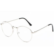 Load image into Gallery viewer, DOKLY Vintage Round Glasses Men Women&#39;s Glasses Metal black Frame Eyewear vintage Female Optics Eyeglasses Clear Lens glasses