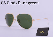 Load image into Gallery viewer, DPZ Glass lenses Gradient women sunglasses men 58mm 3025 Mirror G15 Gafas Brand design  sun glasses UV400