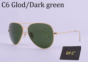 DPZ Glass lenses Gradient women sunglasses men 58mm 3025 Mirror G15 Gafas Brand design  sun glasses UV400