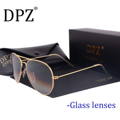 DPZ Glass lenses Gradient women sunglasses men 58mm 3025 Mirror G15 Gafas Brand design  sun glasses UV400