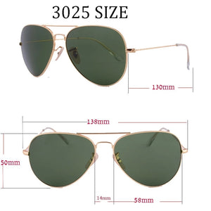 DPZ Glass lenses Gradient women sunglasses men 58mm 3025 Mirror G15 Gafas Brand design  sun glasses UV400