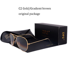 Load image into Gallery viewer, DPZ Glass lenses Gradient women sunglasses men 58mm 3025 Mirror G15 Gafas Brand design  sun glasses UV400