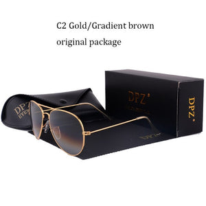DPZ Glass lenses Gradient women sunglasses men 58mm 3025 Mirror G15 Gafas Brand design  sun glasses UV400