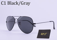 Load image into Gallery viewer, DPZ Glass lenses Gradient women sunglasses men 58mm 3025 Mirror G15 Gafas Brand design  sun glasses UV400