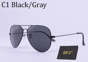 DPZ Glass lenses Gradient women sunglasses men 58mm 3025 Mirror G15 Gafas Brand design  sun glasses UV400
