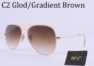 DPZ Glass lenses Gradient women sunglasses men 58mm 3025 Mirror G15 Gafas Brand design  sun glasses UV400