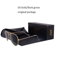 Load image into Gallery viewer, DPZ Glass lenses Gradient women sunglasses men 58mm 3025 Mirror G15 Gafas Brand design  sun glasses UV400