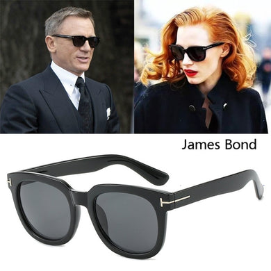 DPZ Square James Bond Men Sunglasses Brand Designer Glasses Women Super Star Celebrity Driving Sunglasses Tom for Men Eyeglasses