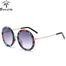 Load image into Gallery viewer, DRESSUUP Retro Round Sunglasses Women Brand Designer Vintage Sun Glasses Women Coating Oculos De Sol Gafas lunette de soleil