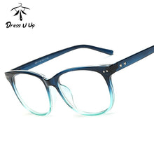 Carica l&#39;immagine nel visualizzatore di Gallery, DRESSUUP Square Floral Women Eyeglasses Brand Designer Men Female Clear Glasses Frame Eyewear Oculos De Sol Feminino Lentes