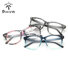 Carica l&#39;immagine nel visualizzatore di Gallery, DRESSUUP Square Floral Women Eyeglasses Brand Designer Men Female Clear Glasses Frame Eyewear Oculos De Sol Feminino Lentes