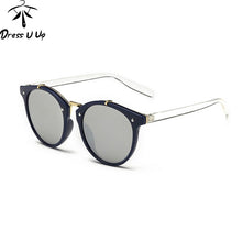 Load image into Gallery viewer, DRESSUUP Vintage Round Sunglasses Women Brand Designer Eyewear UV400 Gradient Female Retro Sun Glasses Oculos De Sol Gafas