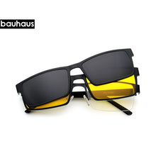 Carica l&#39;immagine nel visualizzatore di Gallery, DS 7144 Ultralight metal Magnetic Eyeglasses Frame men Spectacles Polarized Clip On Sunglasses For Men Square Oculos De Grau