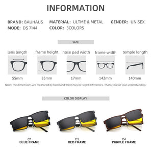 DS 7144 Ultralight metal Magnetic Eyeglasses Frame men Spectacles Polarized Clip On Sunglasses For Men Square Oculos De Grau