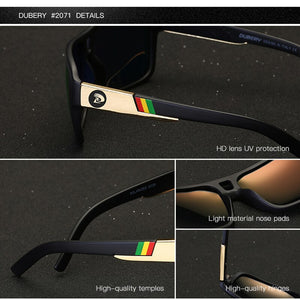 DUBERY 2023 Men's Polarized Dragon Sunglasses Driving Sun Glasses Men Women Sport Fishing  Brand Designer Oculos