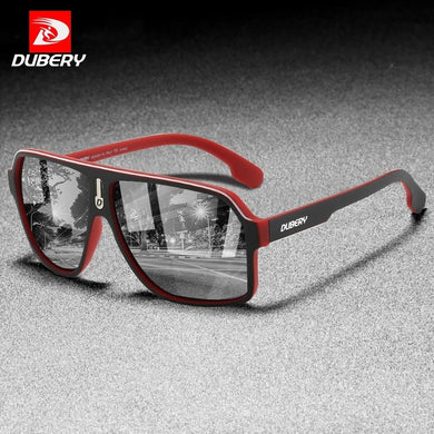 DUBERY 2020 High  Men Polarized Sunglasses PC Frame TAC Mirror Colorful Polarization Sun Glasses UV400 Outdoor Goggles D4