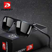 Load image into Gallery viewer, DUBERY 2022 est Vintage Men Polarised Silver Mirror Glasses Polarized Big Frame Square Sunglasses Retro Eyewear UV400