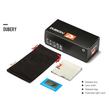 Load image into Gallery viewer, DUBERY 2022 est Vintage Men Polarised Silver Mirror Glasses Polarized Big Frame Square Sunglasses Retro Eyewear UV400