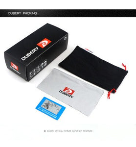 DUBERY Brand Men's Polarized Sunglasses Square Glasses Frame Gradient Temples Outdoor Casual Style Sun Glasses D911