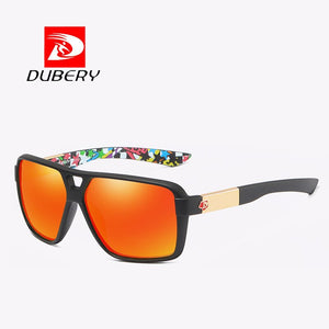 Occhiali da sole polarizzati con montatura quadrata da uomo di marca DUBERY con lente UV400 per bloccare efficacemente l'abbagliamento abbagliante D167 