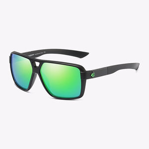 Occhiali da sole polarizzati con montatura quadrata da uomo di marca DUBERY con lente UV400 per bloccare efficacemente l'abbagliamento abbagliante D167 