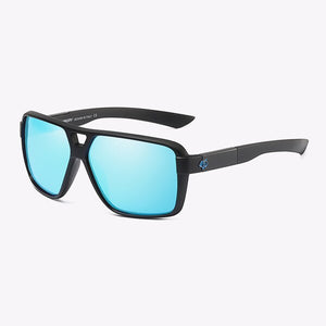 Occhiali da sole polarizzati con montatura quadrata da uomo di marca DUBERY con lente UV400 per bloccare efficacemente l'abbagliamento abbagliante D167 