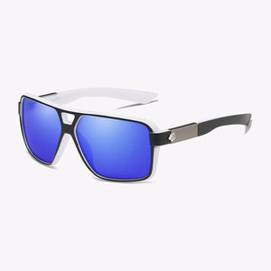 Occhiali da sole polarizzati con montatura quadrata da uomo di marca DUBERY con lente UV400 per bloccare efficacemente l'abbagliamento abbagliante D167 