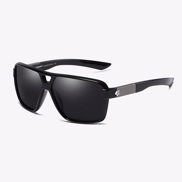 Occhiali da sole polarizzati con montatura quadrata da uomo di marca DUBERY con lente UV400 per bloccare efficacemente l'abbagliamento abbagliante D167 
