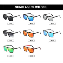 Carica l'immagine nel visualizzatore di Gallery, DUBERY Classic Square Polarized Sunglasses for Men Women Retro UV Protection Driving Sun Glasses Rectangular Mirrored Shades