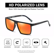 Carica l'immagine nel visualizzatore di Gallery, DUBERY Classic Square Polarized Sunglasses for Men Women Retro UV Protection Driving Sun Glasses Rectangular Mirrored Shades