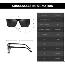 Carica l'immagine nel visualizzatore di Gallery, DUBERY Classic Square Polarized Sunglasses for Men Women Retro UV Protection Driving Sun Glasses Rectangular Mirrored Shades