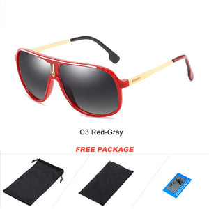 DUBERY Men Driving Sunglasses Pilot Polarized Fishing Sun Glasses Outdoor Travel Goggle Shades Male 100%UV Protection Metal Legs