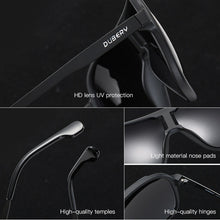 Load image into Gallery viewer, DUBERY Men Driving Sunglasses Pilot Polarized Fishing Sun Glasses Outdoor Travel Goggle Shades Male 100%UV Protection Metal Legs