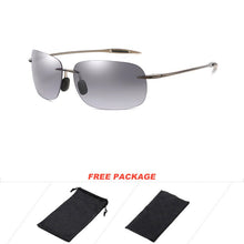 Load image into Gallery viewer, DUBERY Men Rimless Sunglasses Driving Shades Outdoor Sport Fishing Sun Glasses Ultralight  Frame Pochrome Sonnenbrille UV400