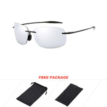 Load image into Gallery viewer, DUBERY Men Rimless Sunglasses Driving Shades Outdoor Sport Fishing Sun Glasses Ultralight  Frame Pochrome Sonnenbrille UV400