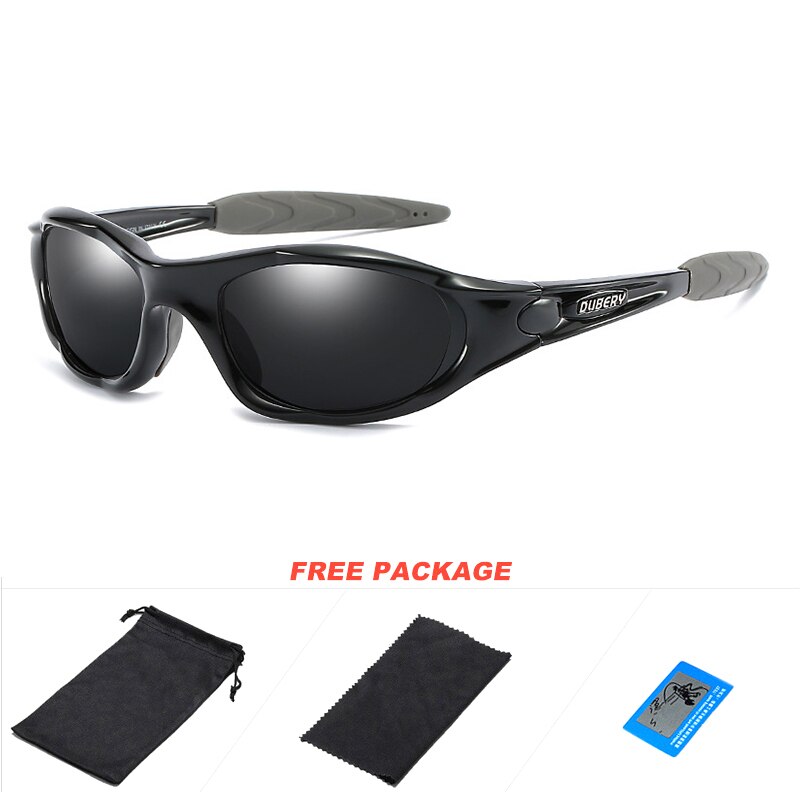 DUBERY Mens Sports Sunglasses Polarized Fishing Driving Sun Glasses Oval Glasses Goggles Male Shades Green Mirror UV Protection