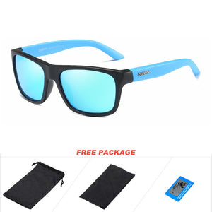 DUBERY Square Polarized Sunglasses Men Eyewear Mirrored Retro Woman Shades UV400 Protection Driving Sports Goggle