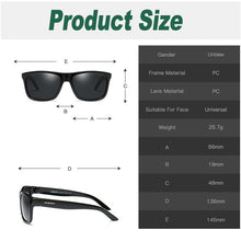 Load image into Gallery viewer, DUBERY Square Polarized Sunglasses Men Eyewear Mirrored Retro Woman Shades UV400 Protection Driving Sports Goggle