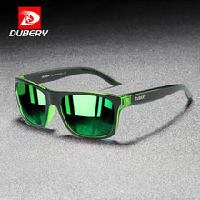 Load image into Gallery viewer, DUBERY  Square Polarized Sunglasses Men  Green Mirror Shades Male UV Protection Driving Sport Sun Glasses for Men